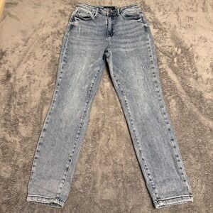 Judy Blue‎ Jeans Womens Slim Fit Distressed Acid Wash Denim Size 5 27